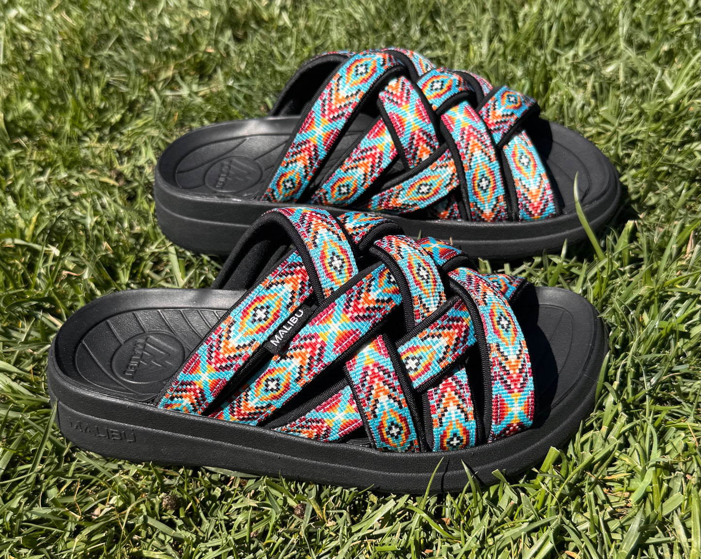 Zuma LX | Recycled Poly | Cork Rubber | Green Aztec