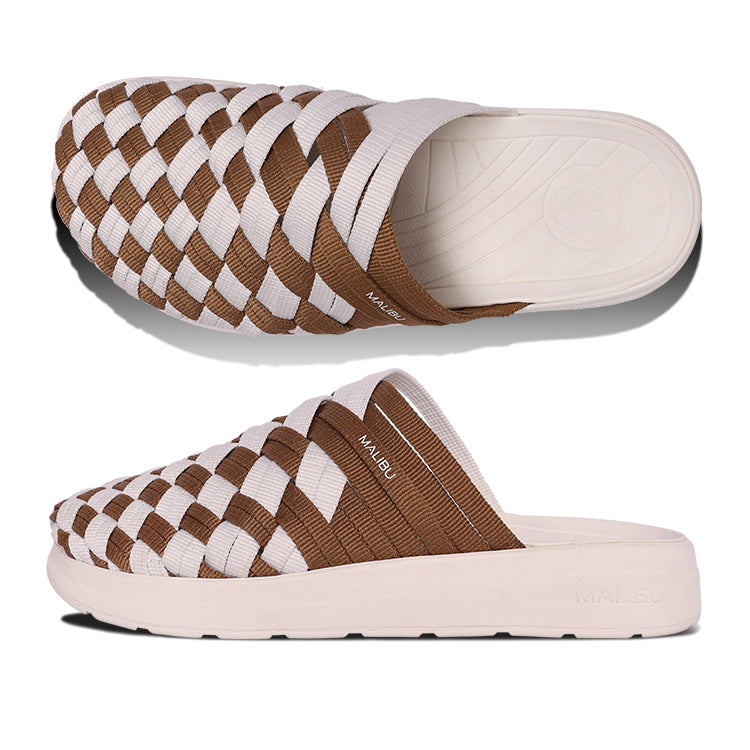 Colony Mule | Two-Tone Nylon | EVA | Coyote | White