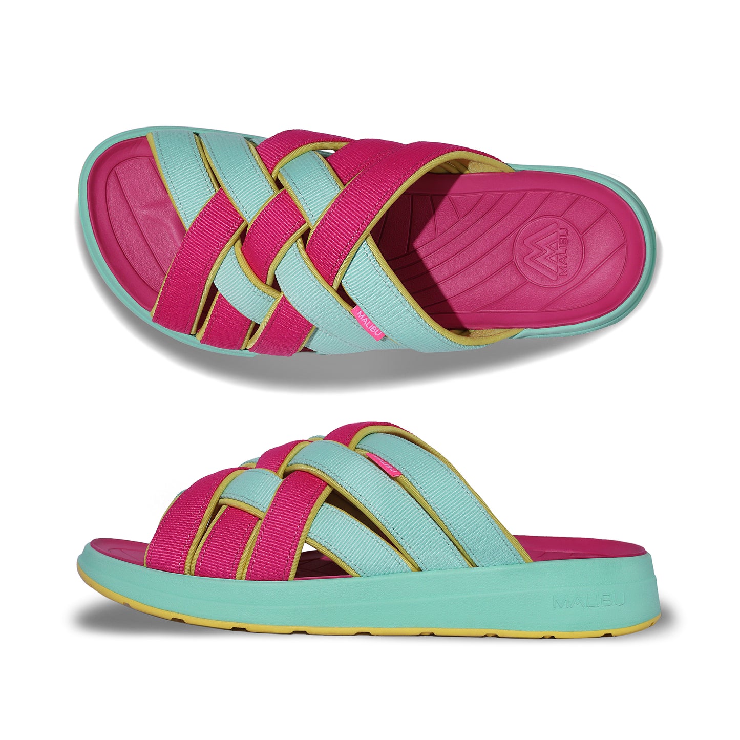ZUMA LX RECYCLED POLY | NEOPRENE | EVA CORK RUBBER | FUCHSIA | MINT | YELLOW