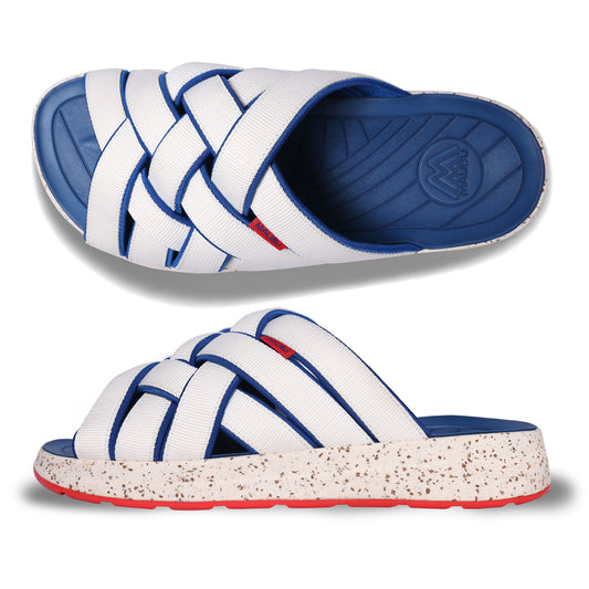 ZUMA LX | Recycled Poly | Cork Rubber - Off-White | Dodger Blue | Red