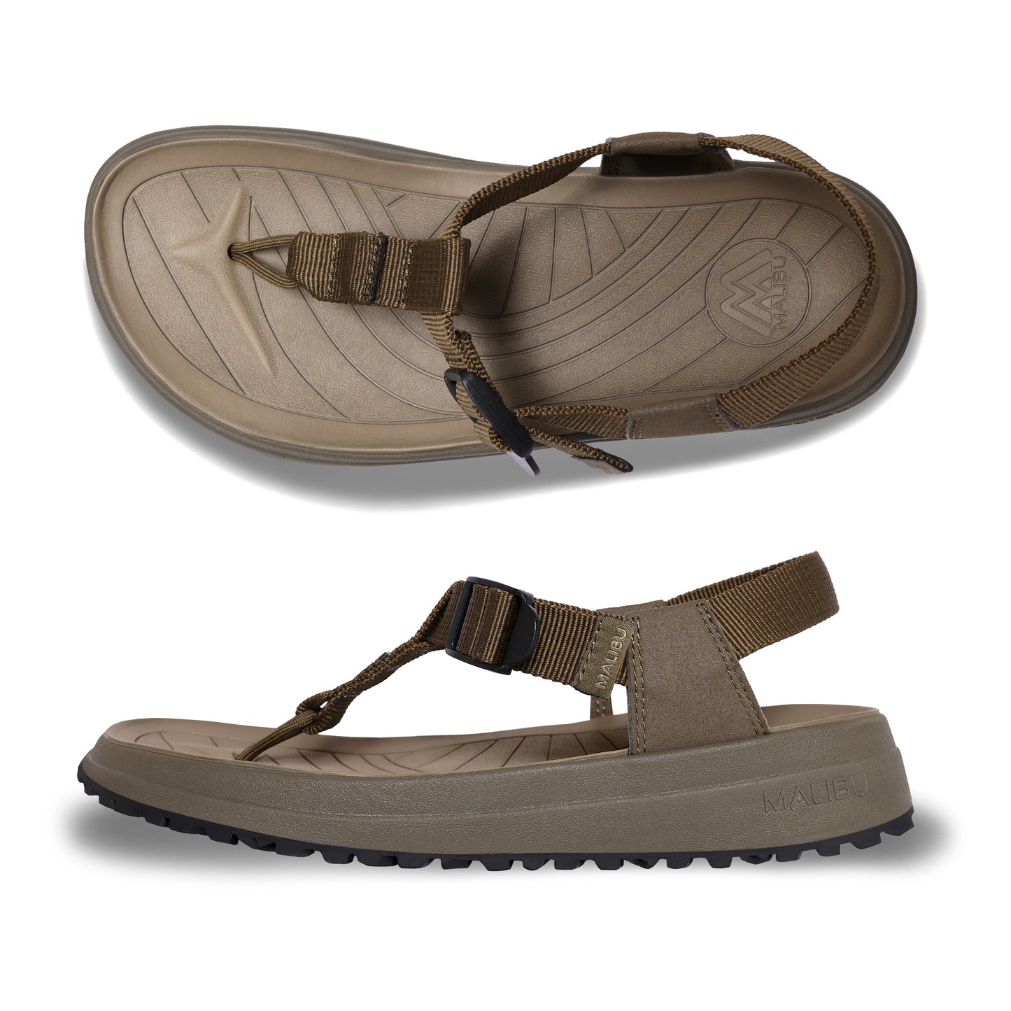Solstice | Recycled Nylon| EVA | Vibram Rubber Sole | Olive