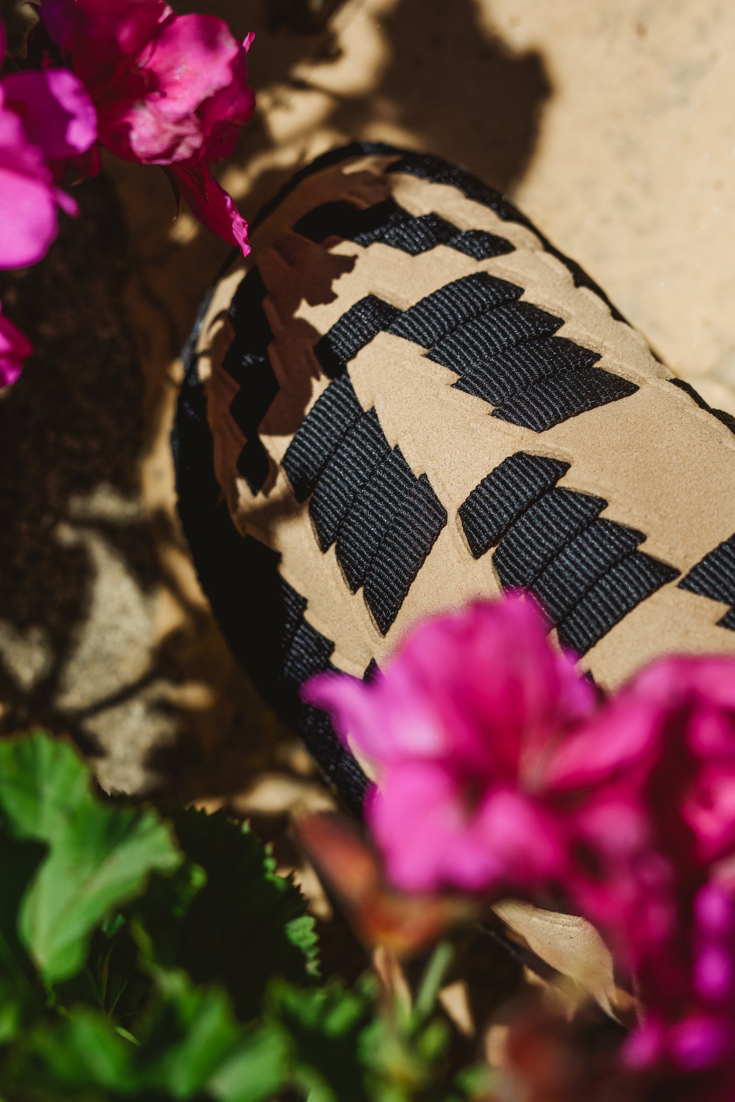 Thunderbird Mule | Suede Vegan | Nylon | Crepe Rubber | Black | Beige