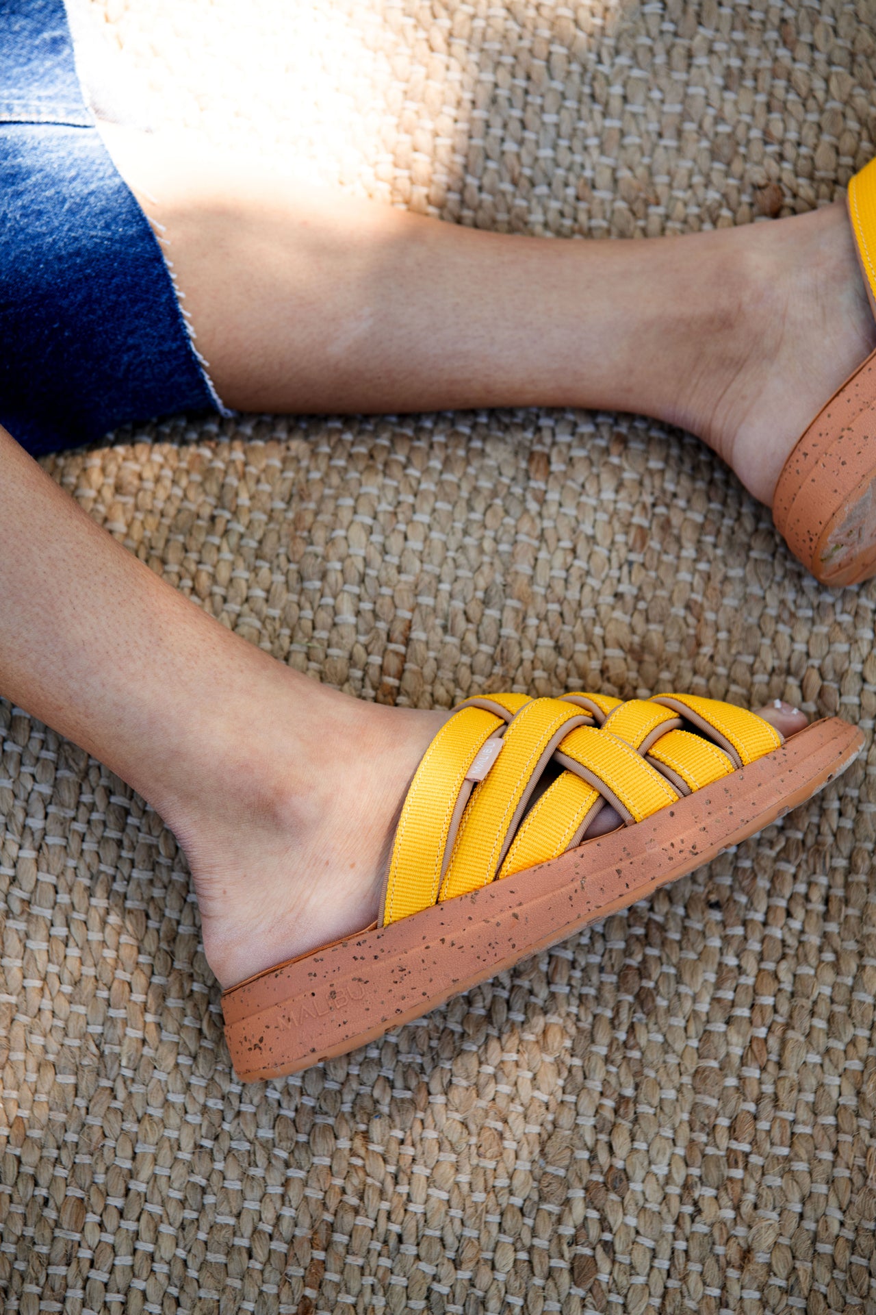 Zuma LX | Recycled Poly | Cork Rubber | Yellow | Tan