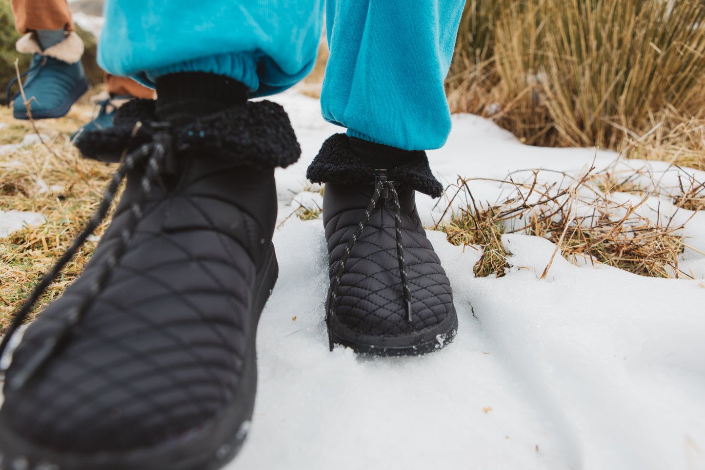 LITTLE DUME BOOT | RIP STOP NYLON | SHERPA | RUBBER - BLACK
