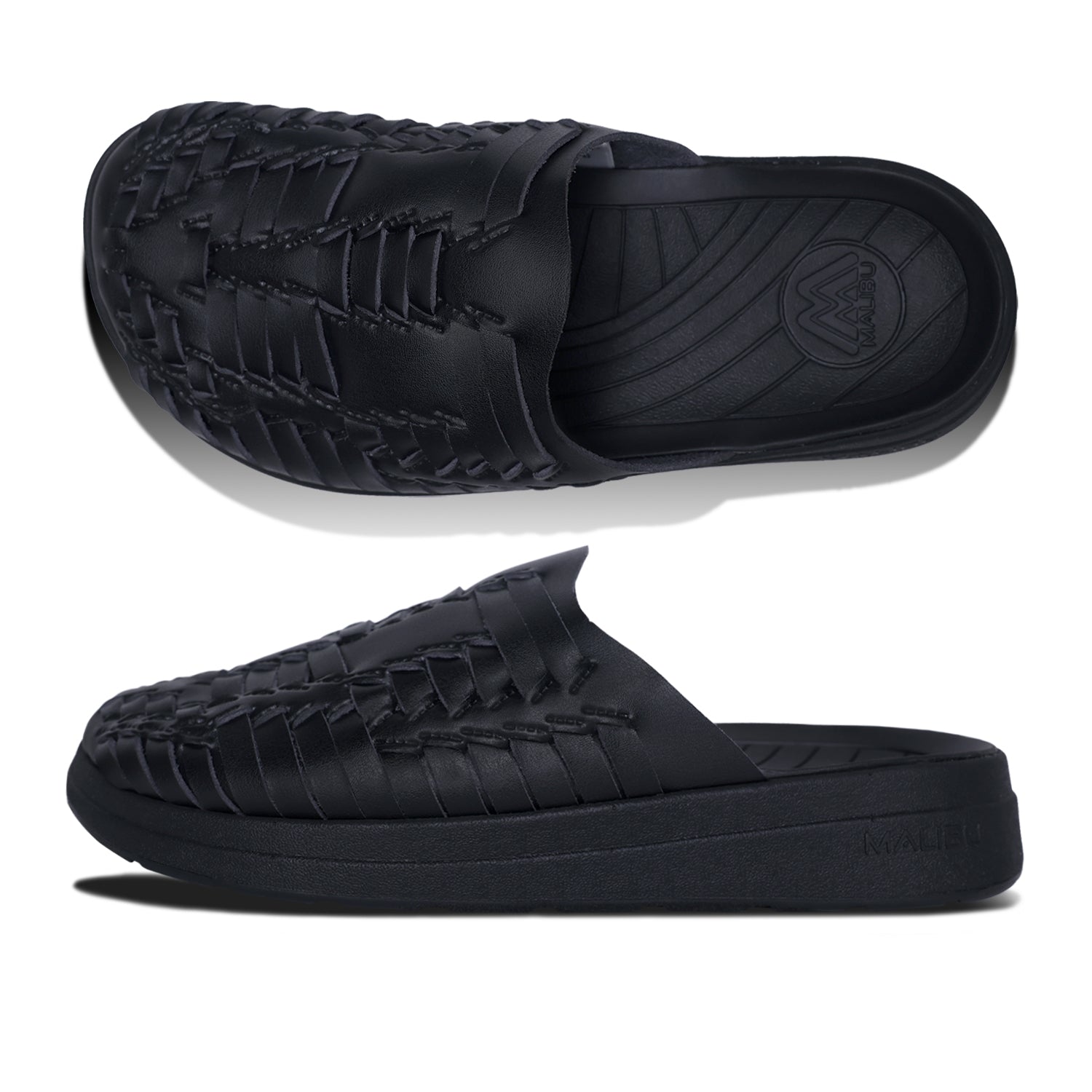 THUNDERBIRD MULE | VEGAN LEATHER | EVA RUBBER - BLACK/BLACK