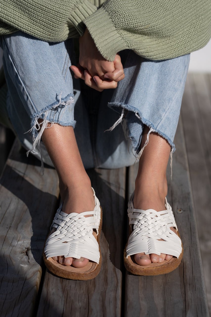 Women's Canyon Vegan Leather | Crepe Gum Rubber | Off-White | Tan