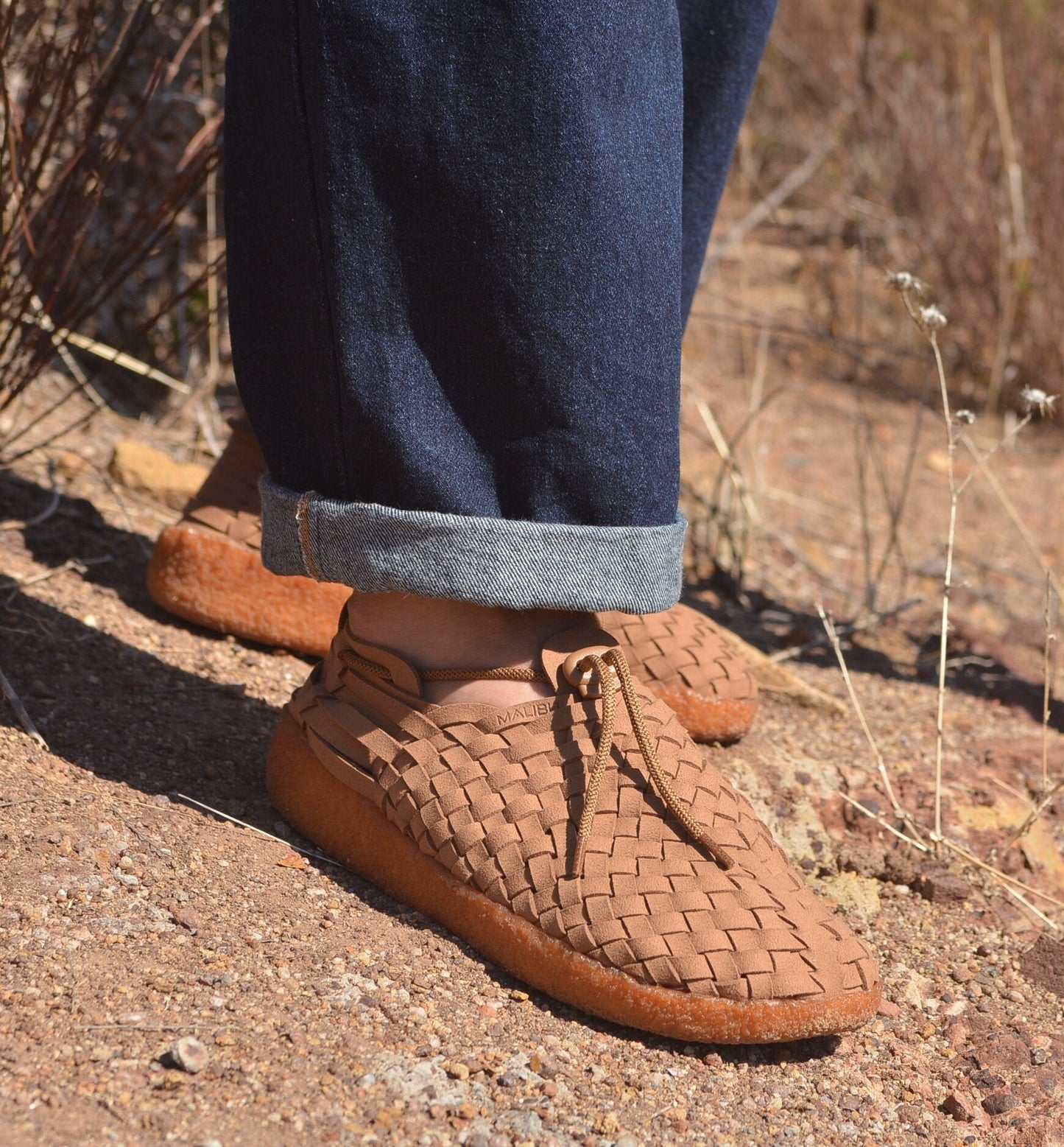 Women's Latigo | Suede Vegan Leather | Crepe | Walnut