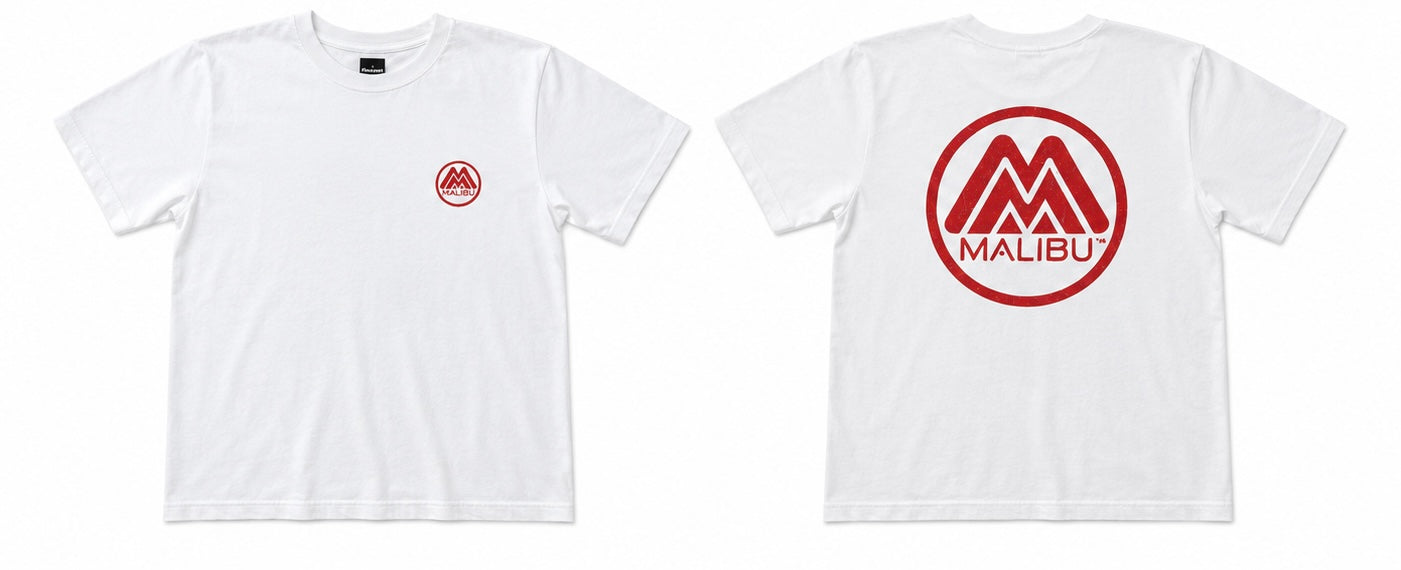 Men's Malibu Badge T - White/Red