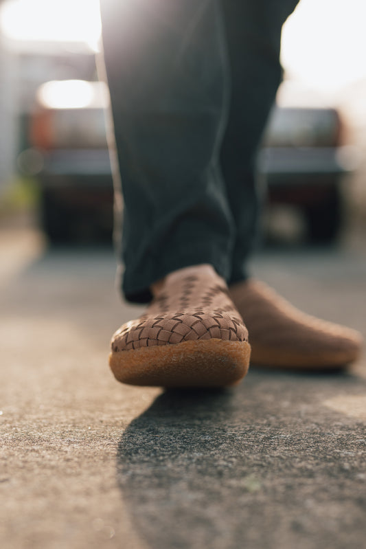 Men's Colony Classic | Suede Vegan Leather | Crepe | Walnut
