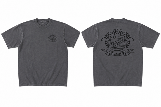 Men's Shark Crest T - Black-washed