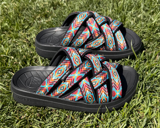 Zuma LX | Recycled Poly | Cork Rubber | Green Aztec