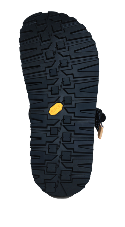 El Nido Slide | Recycled Nylon | EVA | Vibram Rubber Sole | Dark Brown Native | Black