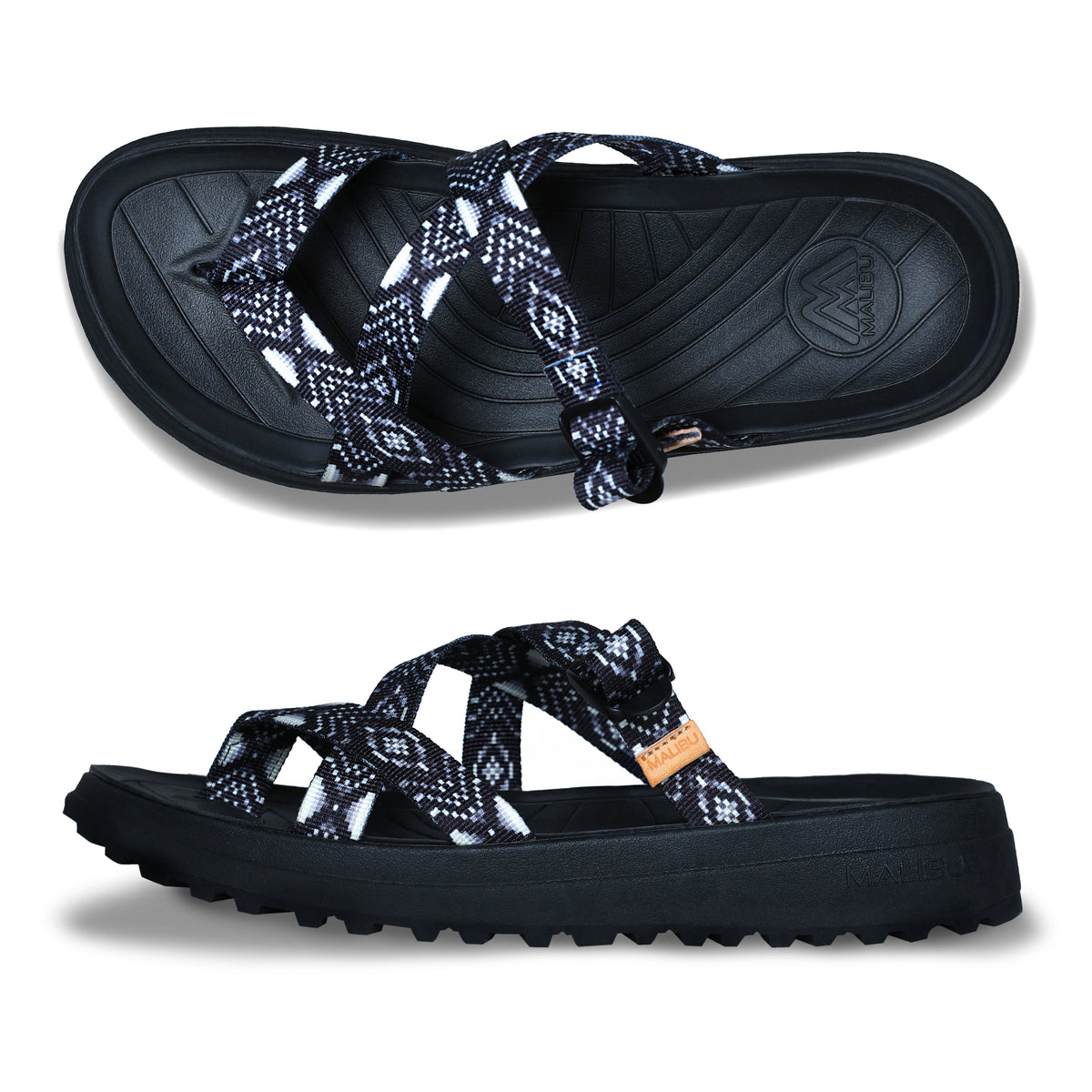 El Nido Slide | Recycled Nylon | EVA | Vibram Rubber Sole | Black