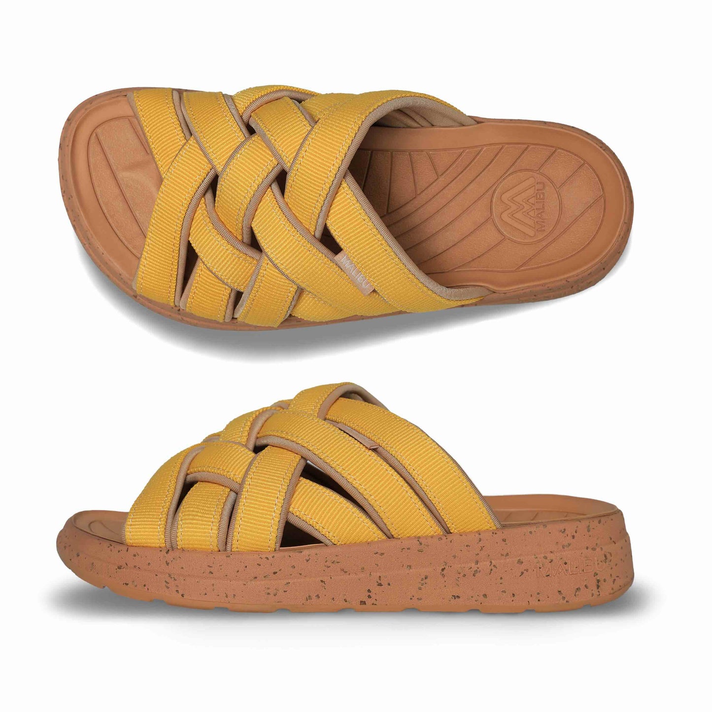 Zuma LX | Recycled Poly | Cork Rubber | Yellow | Tan