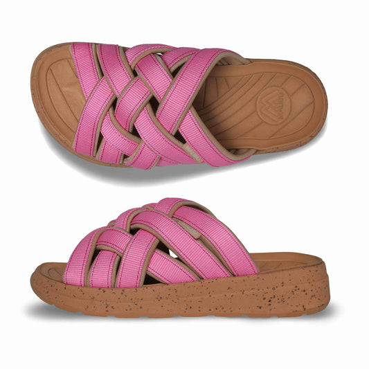 Zuma LX | Recycled Poly | Cork Rubber | Pink | Tan