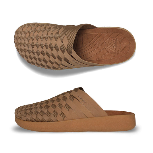Colony Mule | Recycled Poly | Suede Vegan Leather | Rubber - Coyote/Tan