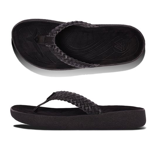Surfrider Woven | Vegan Leather | Rubber | Black | Black