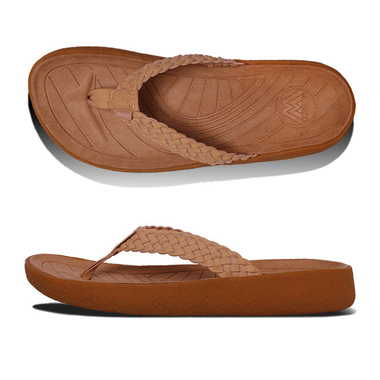 Surfrider Woven | Vegan Leather | Rubber | Tan | Tan