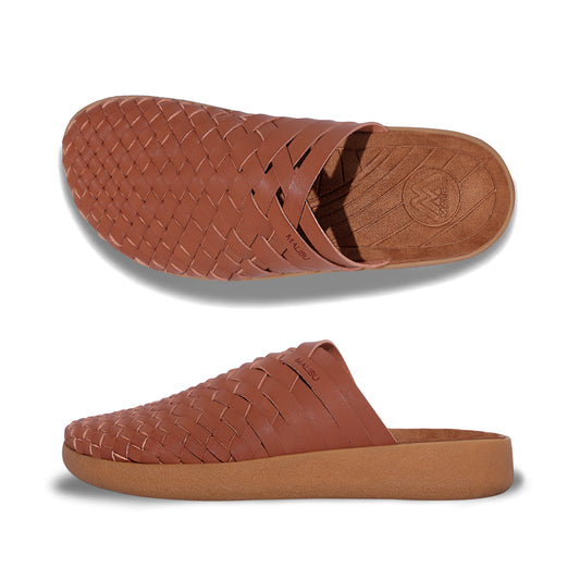 Colony Mule | Vegan Leather | Crepe Rubber | Whiskey