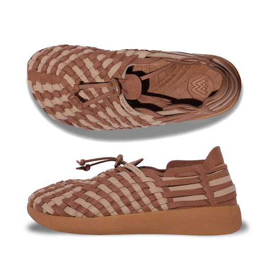 Latigo | Suede Vegan | Two-Tone | Crepe | Walnut | Beige