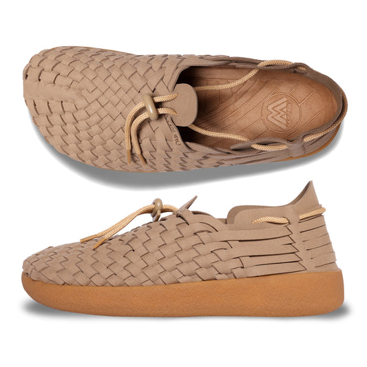 Latigo | Suede Vegan Leather | Rubber | Taupe/Tan
