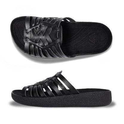 Cove Slide | Vegan Leather | Rubber | Black