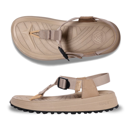 Solstice | Recycled Nylon| EVA | Vibram Rubber Sole | Taupe