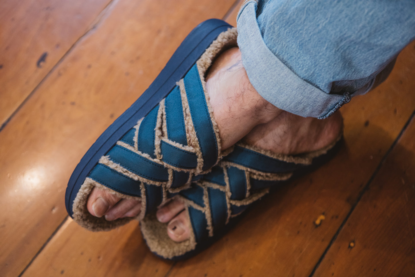 Zuma LX | Nylon | Sherpa | Rubber - Marine Blue/Beige