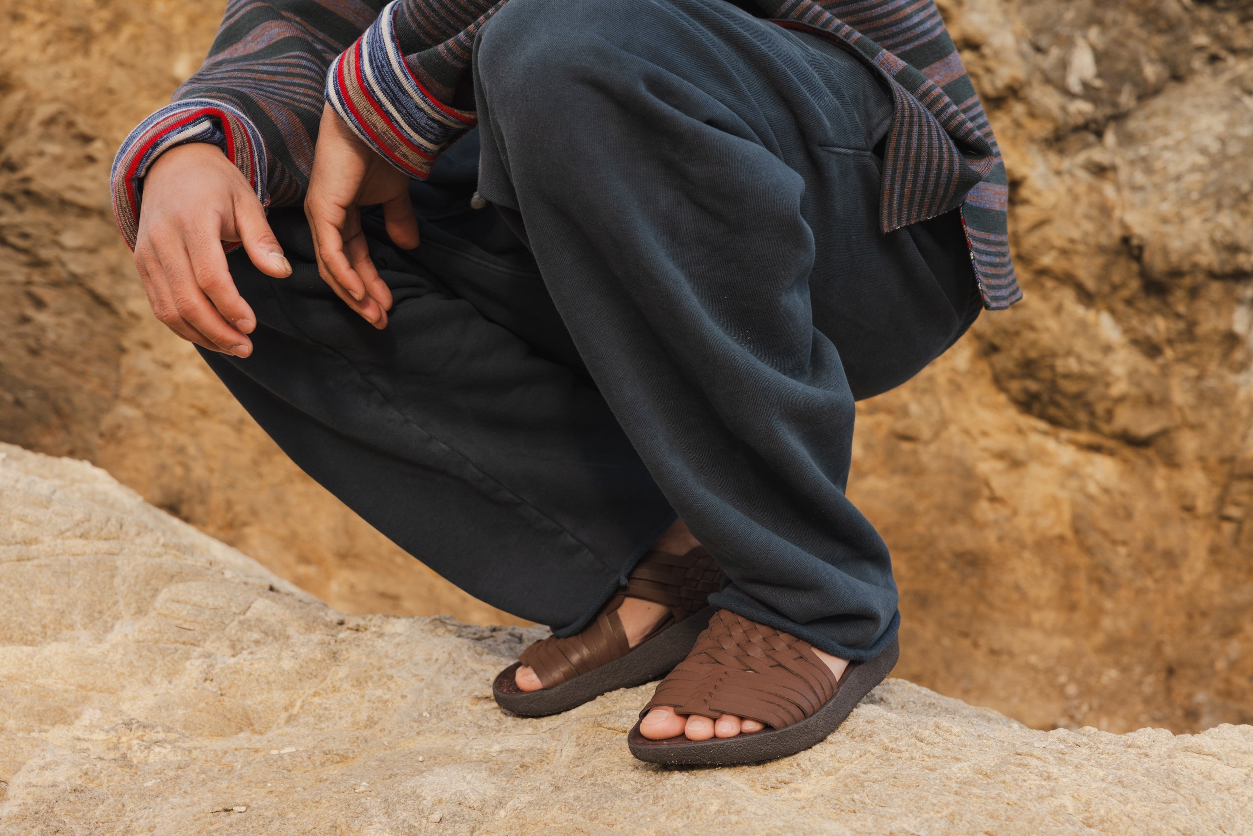 Canyon | Vegan Leather | Rubber | Bison | Bison – Malibu Sandals
