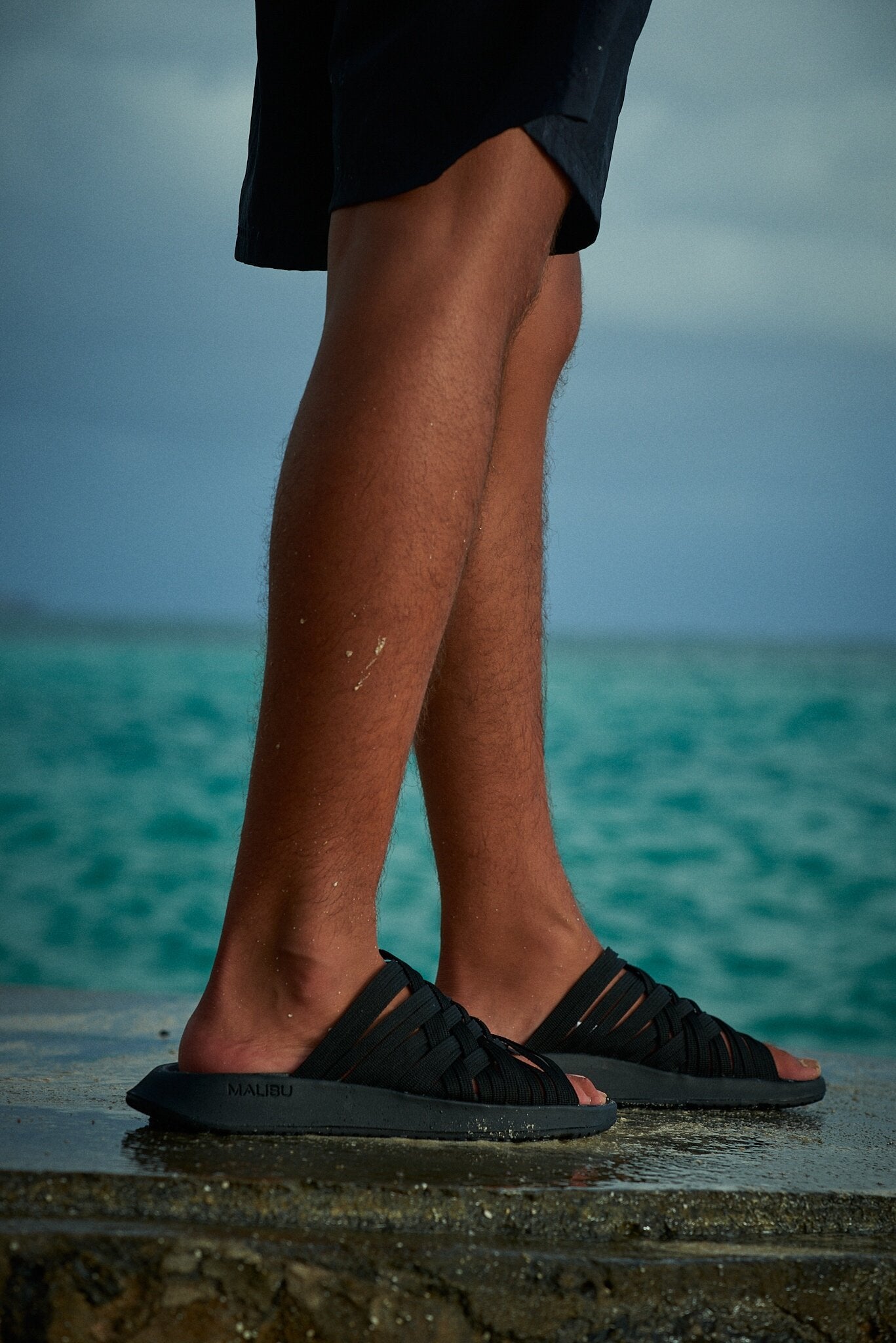 Men's Zuma LX Slide | Nylon | Neoprene | Rubber | Black – Malibu