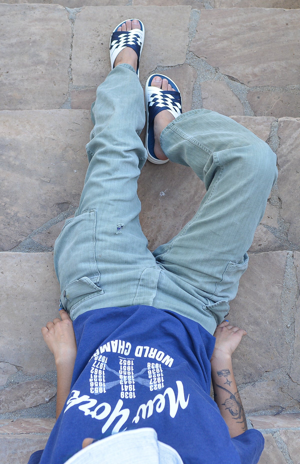 WOMEN'S ZUMA | NYLON SLIDE | NAVY | WHITE