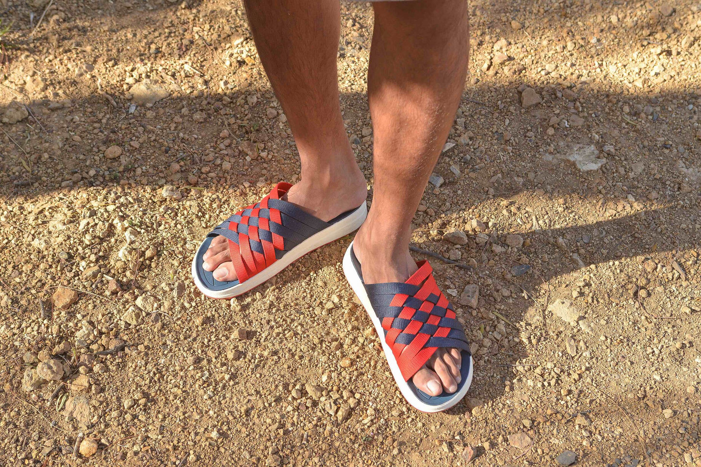 MEN'S ZUMA | NYLON TEAM SLIDE | NAVY | RED | WHITE