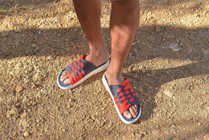 MEN'S ZUMA | NYLON TEAM SLIDE | NAVY | RED | WHITE