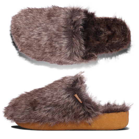 Men's Coyote Mule | Faux Fur | Crepe Rubber