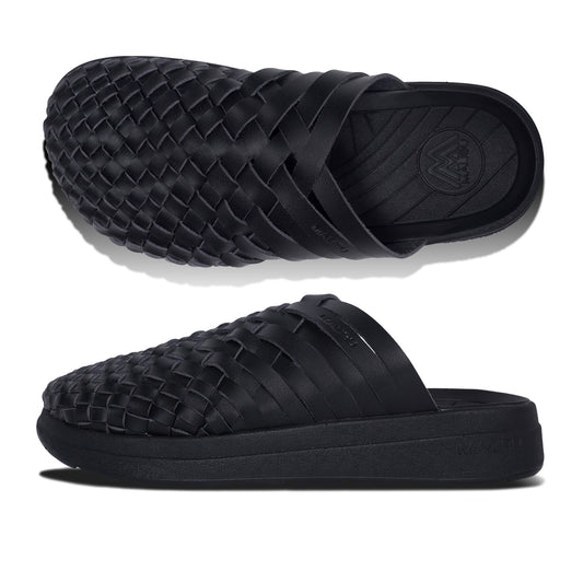 COLONY MULE | VEGAN LEATHER | EVA RUBBER | BLACK/BLACK